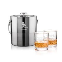 Catania Ice Bucket & Heceta On-The-Rocks Set