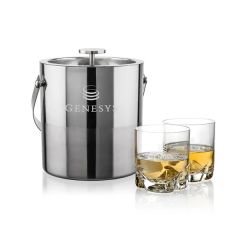 Catania Ice Bucket & Hillcrest On-The-Rocks Set
