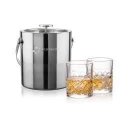 Catania Ice Bucket & Longford On-The-Rocks Set
