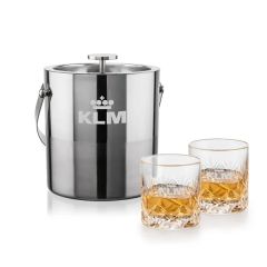 Catania Ice Bucket & Park Lane On-The-Rocks Set