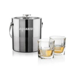 Catania Ice Bucket & Riddell On-The-Rocks Set