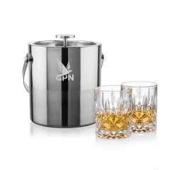 Catania Ice Bucket & Riedel Spey On-The-Rocks Set