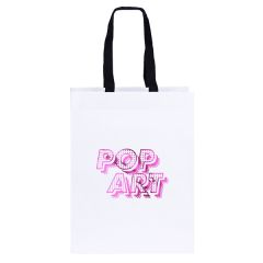 Cedar - Woven Handle White Eurotote - Foil Print