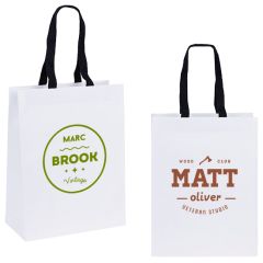 Cedar - Woven Handle White Eurotote - Foil Print