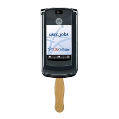 Cell Phone Hand Fan Full Color 1 Side