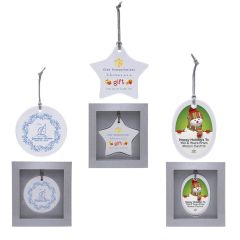 Ceramic Holiday Christmas Tree Ornament