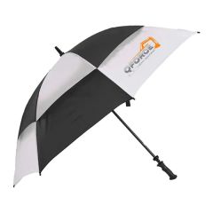 Challenger Checkerboard Panels Umbrella 1 Imprint