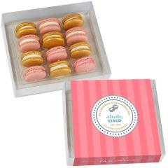 Champagne & Strawberries Macaron Box By Dana's Bakery