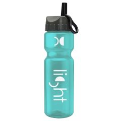 Champion 28 Oz Bottle With Large Flip Straw Lid