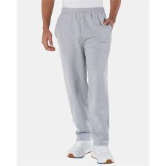 Champion Unisex Powerblend Open-Bottom Sweatpants With P