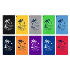 Champions Golf Towel With Black Corner Hook Colors