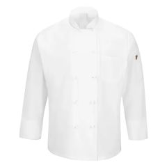 Chef Designs Mimix Ten Knot Button Chef Coat With Oilblok