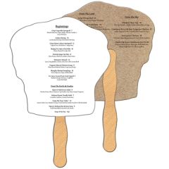 Chef's Hat Recycled Hand Fan