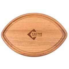 Cherry Football-Shaped Cutting Board W/ Juice Groove