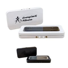 Child Resistant Joint / Edible Hinged Tin Box With See Throu