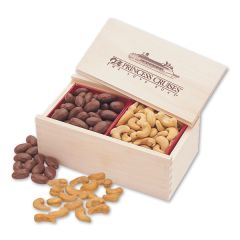 Chocolate Almonds & Cashews In Wooden Collector's Box