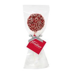 Chocolate Covered Oreo Pop With Color Nonpareil Sprinkles