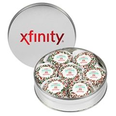 Chocolate Covered Oreo Tin With 14 Cookies - Holiday