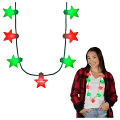 Christmas Stars Light Up String Necklace