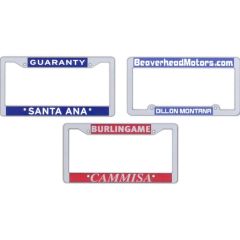 Chrome Plated Metal License Plate