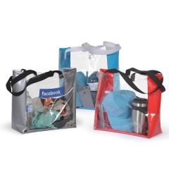 Chromium Patent Vinyl Tote Bag W/ 24 Inch Handle