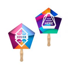 Church Shape Hand Fan Sandwich Style