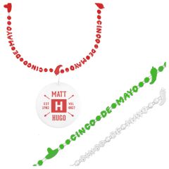 Cinco De Mayo Party Beads With Medallion Non Light Up