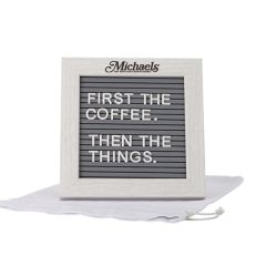 Cipher Wood Frame With Plastic Message Board