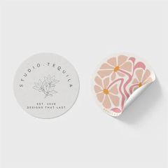 Circle Stickers 8 X 8