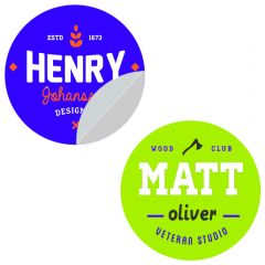 Circle Stickers Custom 1in X 1in