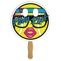 Circle With Eyes Cut Out Hand Fan