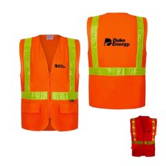 Class 2 LED Light Compliant With Reflexite PVC Safety Vest