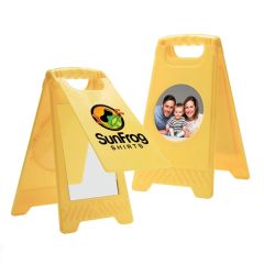 Classic Desktop Mirror Picture Frame Warning Sign