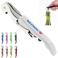 Classic Stainless Steel and ABS Corkscrew Wine Bottle Opener
