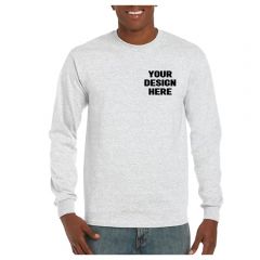 Classic Style Long Sleeve Cotton T-Shirt