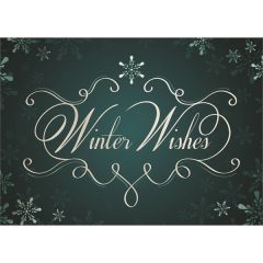 Classic Winter Wishes Holiday Greeting Card