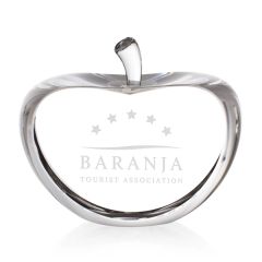 Clear Apple W/ Flat Front & Back