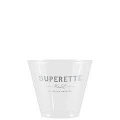 Clear Hard Plastic Rocks Cup - 9 Oz - Tradition