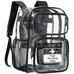 Clear Heavy Duty PVC Transparent Backpack