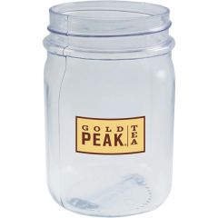 Clear Plastic Square Mason Jar