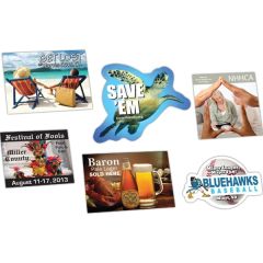 Clear Poly Full Color Ultra Removable Adhesive Back Sq