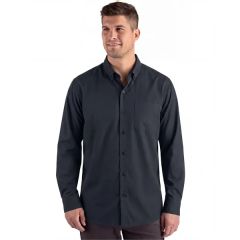 Clique Hustle Recycled Mens Long Sleeve Button Down Shirt