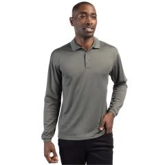 Clique Spin Eco Performance Pique Long Sleeve Mens Polo