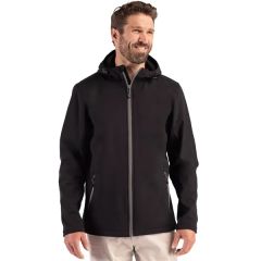 Clique Tempo Recycled Stretch Softshell Mens Full Zip Hoo