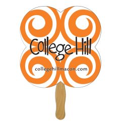 Clover Hand Fan Full Color 1 Side