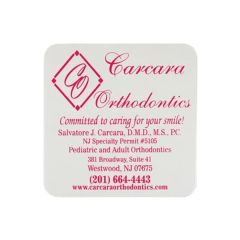 Coaster - 3.5 Inch Square 60pt Medium Weight Pulp Board