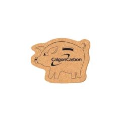 Coaster - 3 1/2 Inch X 4 1/2 Inch Pig Shape Cork Coasters