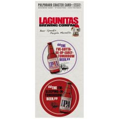 Coaster Card Pulpboard 55 Pt 1/2 Size