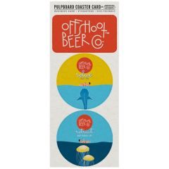 Coaster Card Pulpboard 80 Pt 1/2 Size