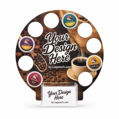 Coffee Caddy With Business Card Pocket-Round